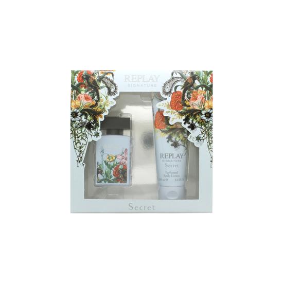 Replay Signature Secret Gift Set 30ml Eau De Toilette + 100ml Body Lotion