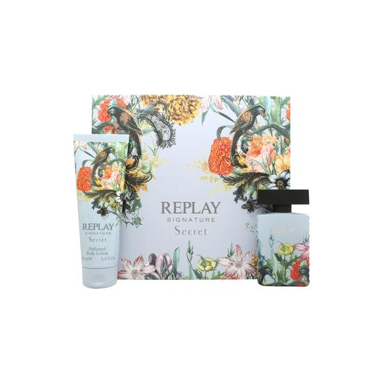 Replay Signature Secret Gift Set 50ml Eau De Toilette + 100ml Body Lotion