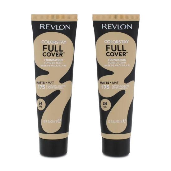 Revlon ColourStay Full Cover Matte Foundation 175, 24-Hour Full Coverage 2 Pack
