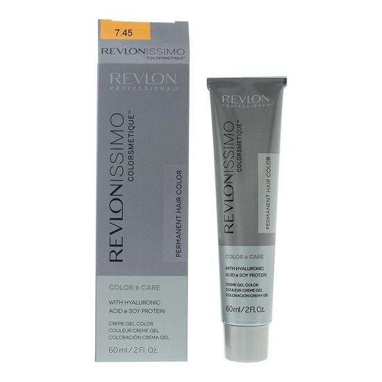 Revlon Revlonissimo Coloursmetique Permanent Hair Colour 7.45 Medium Mahogany Copper Blonde