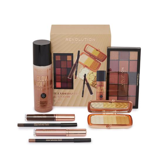 Revolution Illuminate & Glow Gold Set