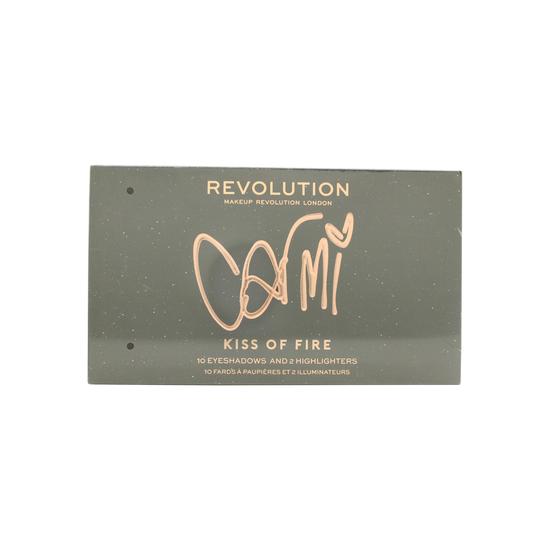 Revolution Makeup Revolution x Carmi Kiss On Fire Makeup Palette 10 x 2g Eyeshadow + 2 x 3.5g Highlighter