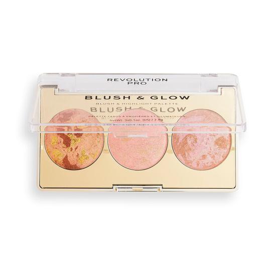 Revolution Pro Blush & Glow Face Palette Peach Glow