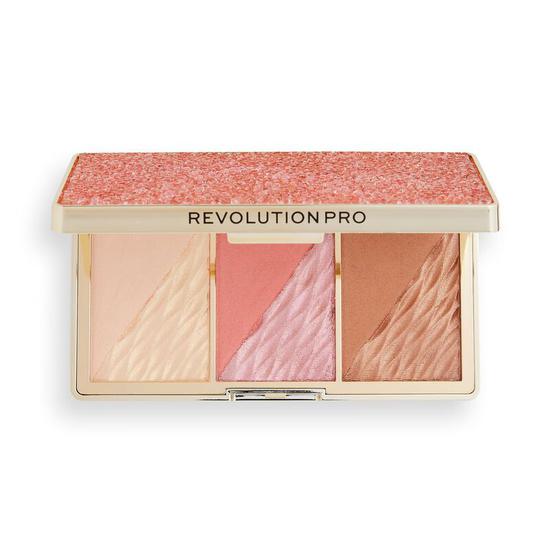 Revolution Pro Crystal Luxe Face Palette Palette Rose Fresco