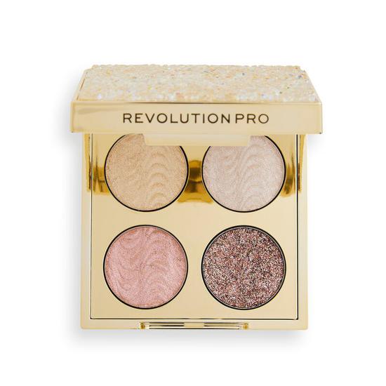 Revolution Pro Ultimate Crystal Eyeshadow Quad Champagne Crystal