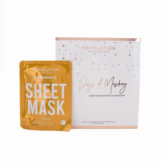 Revolution Skincare 12 Days Of Masking: Sheet Mask Advent Calendar Set Imperfect Box