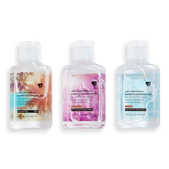 Revolution Skincare AntiBacterial Hand Cleansing Gel Trio