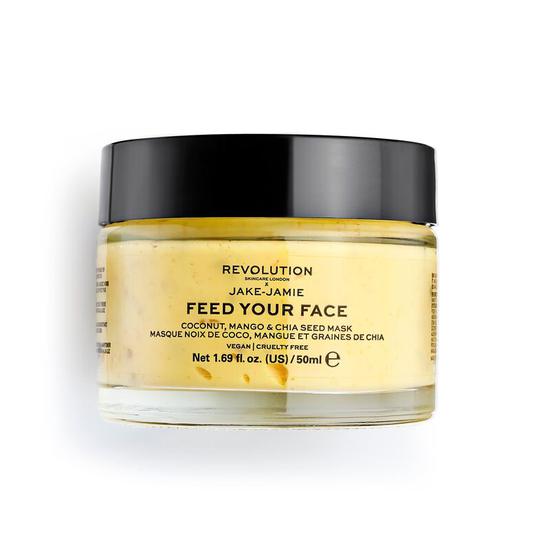 Revolution Skincare X Jake Jamie Coconut, Mango & Chia Seed Radiant Glow Face Mask 50ml