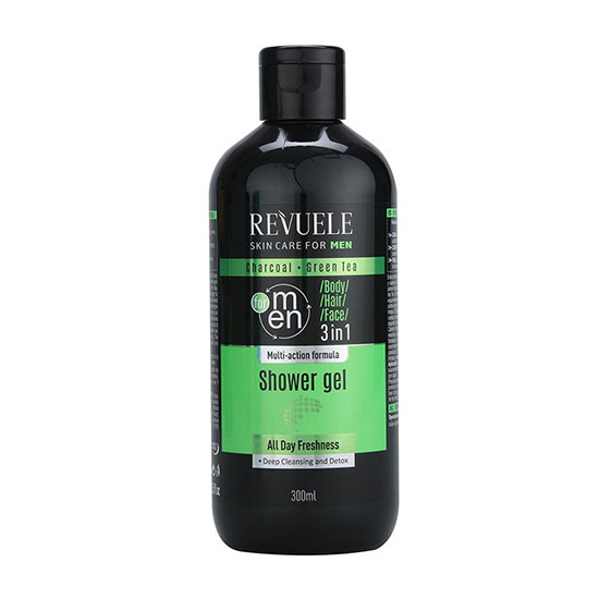 Revuele Charcoal & Green Tea Shower Gel 300ml