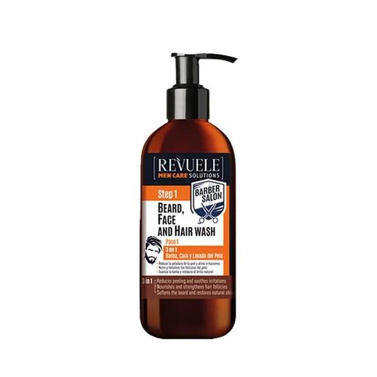 Revuele Men Care Solutions 3 In 1 Beard Face & Hair Wash 300ml