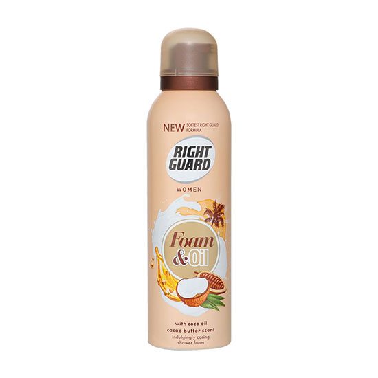 Right Guard Women Foam & Oil Cacao Butter Shower Foam 200ml