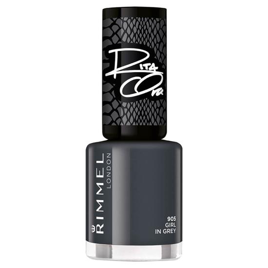 Rimmel 60 Seconds Rita Shades Of Black Nail Polish 905-Black Grey