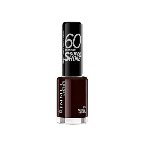 RIMMEL  60 Seconds Super Shine Nail Polish 901 Darkest Desires
