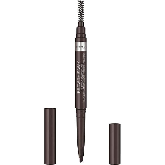 Rimmel Brow This Way Fill & Sculpt Eyebrow Definer Dark Brown