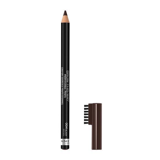 Rimmel Brow This Way Professional Brow Pencil 004 Black Brown
