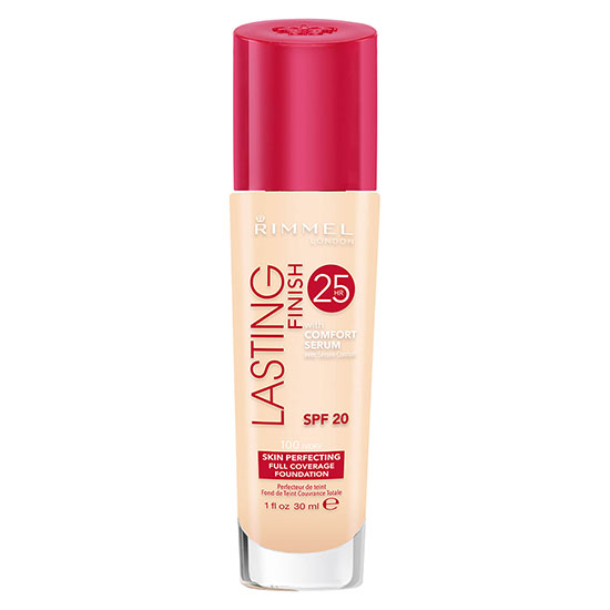 Rimmel Lasting Finish 25 Hour Foundation With Comfort Serum 100-Ivory