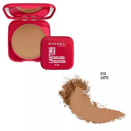 Rimmel Lasting Finish Buildable Coverage Foundation Powder 010 Latte
