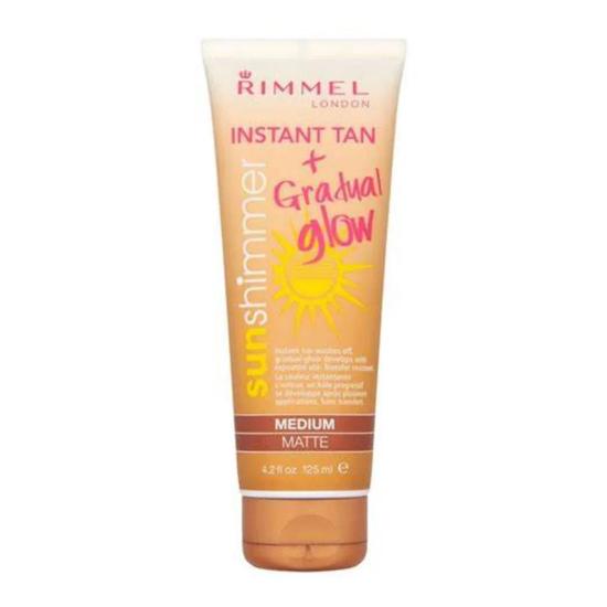 Rimmel London Instant Tan & Gradual Glow Sun Shimmer Instant Tan Medium Matte Medium Matte Shimmer