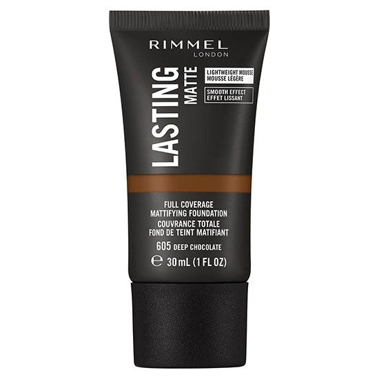 Rimmel London Lasting Matte Foundation 605-Deep Chocolate