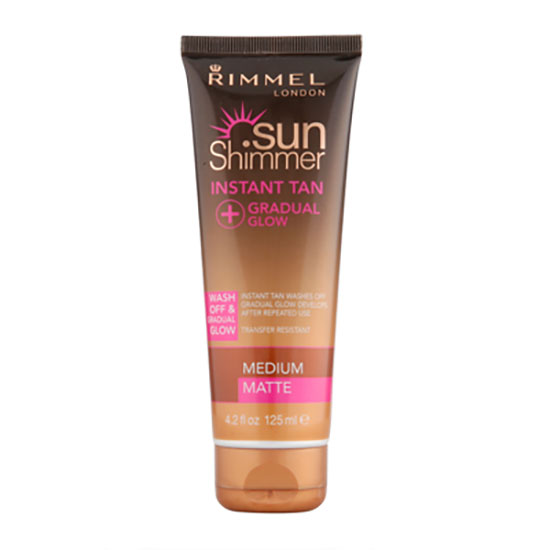Rimmel Sunshimmer Instant Tan + Gradual Glow Matte Medium