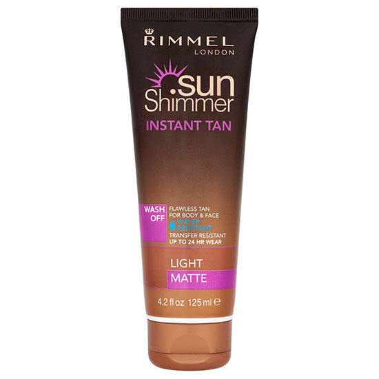 Rimmel Sunshimmer Water Resistant Wash Off Instant Tan Matte Matte Light