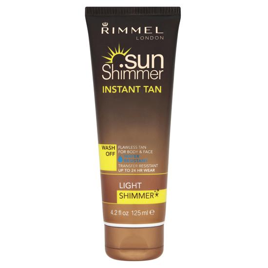 Rimmel Sunshimmer Water Resistant Wash Off Instant Tan Shimmer Light Shimer