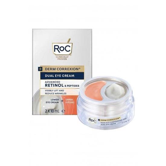 RoC Derm Correxion Dual Eye Cream Retinol Peptides Lower & Upper 2 x 10ml