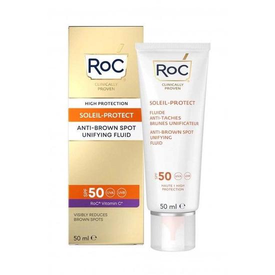 RoC Soleil Protect Anti Brown Spot Unifying Fluid SPF 50reduce Brown Spots Visibility