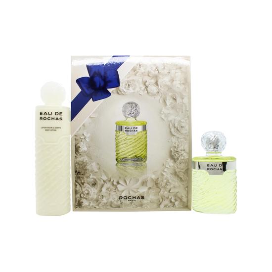 Rochas Eau De Rochas Gift Set 220ml Eau De Toilette + 500ml Body Milk