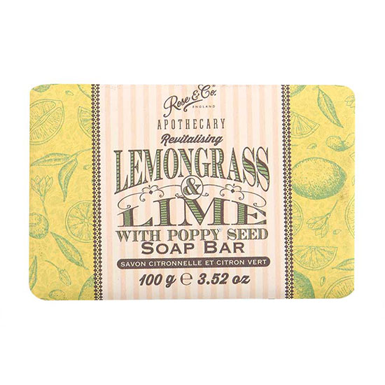 Rose & Co Apothecary Lemongrass & Lime Soap 100g