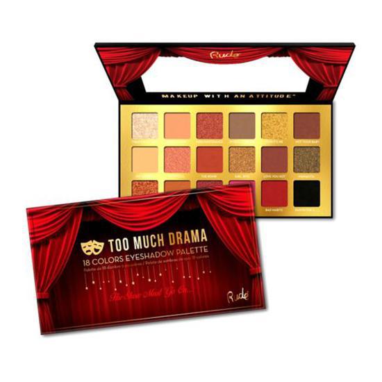 RUDE COSMETICS Too Much Drama 18 Eyeshadow Palette