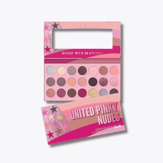 RUDE COSMETICS United Pinky Nudes 21 Pressed Pigment & Shadows Palette