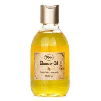 Sabon Shower Oil White Tea Plastic Bottle 300ml