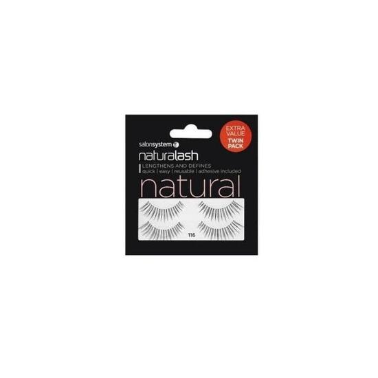 Salon System Naturalash 116 Black Natural TWIN PACK
