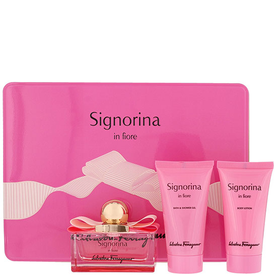 Salvatore Ferragamo Signorina In Fiore Eau De Toilette Spray Gift Set 50ml