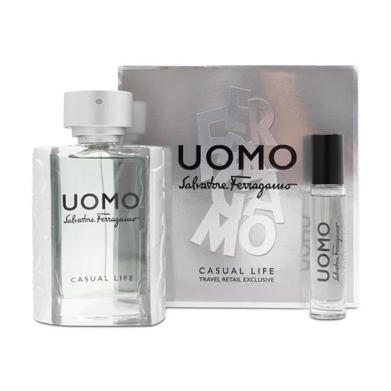 Salvatore Ferragamo Uomo Casual Life Eau De Toilette Gift Set 100ml