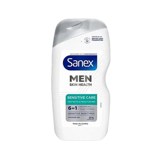 Sanex Men Skin Health Sensitive Care 6 In 1 Shower Gel 400ml