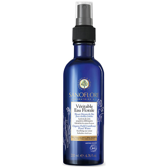 Sanoflore Organic Field Cornflower Floral Water Soothing Eye Toner