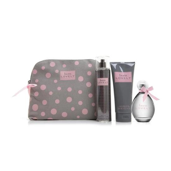 Sarah Jessica Parker Born Lovely Gift Set Eau De Parfum 100ml + Body Lotion 200ml + B/Mist 250ml + Bag