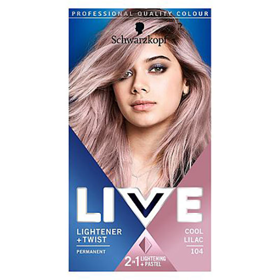 Schwarzkopf LIVE Colour Lightener + Twist Cool 104 Lilac