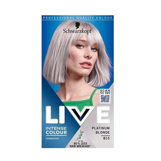 Schwarzkopf Live Intense Permanent Colour B15 Platinum Blonde