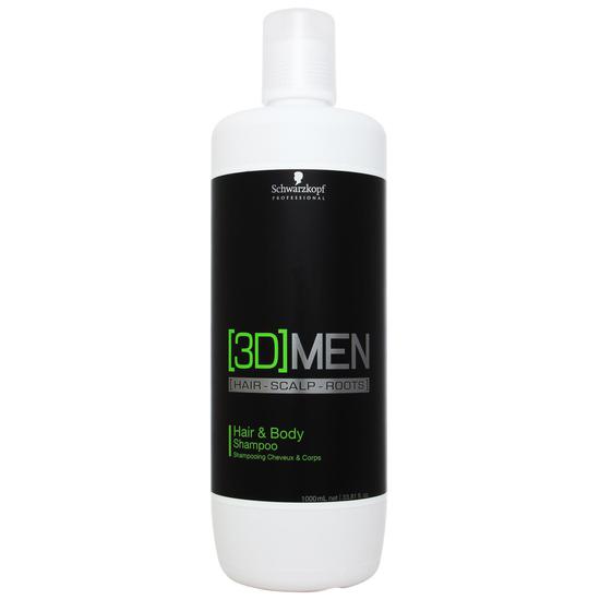 Schwarzkopf Professional [3D]MEN Hair & Body Shampoo 1000ml