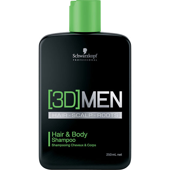 Schwarzkopf Professional [3D]MEN Hair & Body Shampoo 250ml