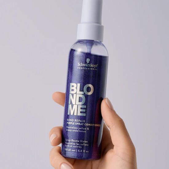 Schwarzkopf Professional BlondMe Bond Repair Purple Spray Conditioner