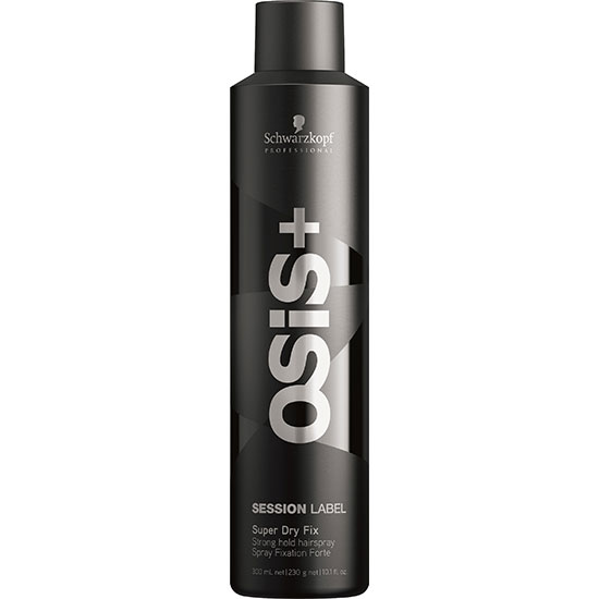 Schwarzkopf Professional Osis+ Session Label Super Dry Fix Strong Hold Hairspray 300ml