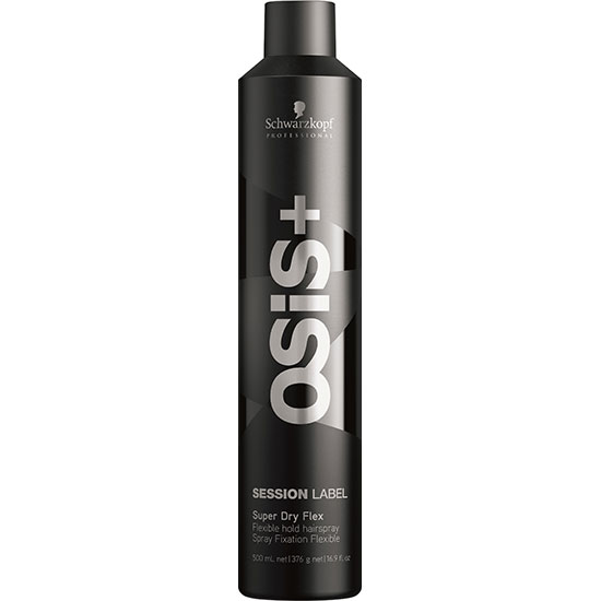 Schwarzkopf Professional Osis+ Session Label Super Dry Flex Flexible Hold Hairspray 500ml