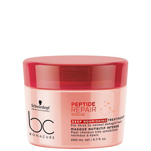 Schwarzkopf Professional Peptide Repair Rescue Deep Nourishing Treatment For Thick/Normal Hair 200ml