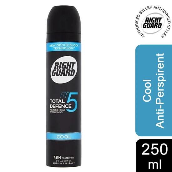 Schwarzkopf Right Guard Total Defence 5 Cool Anti Perspirant Deodorant 250ml