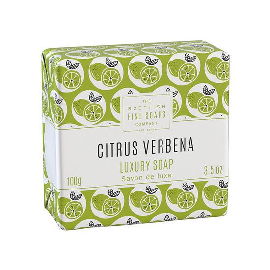 Scottish Fine Soaps Citrus Verbena Luxury Wrapped Soap Bar 100g