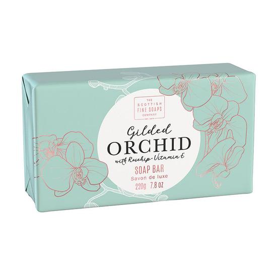 Scottish Fine Soaps Gilded Orchid Luxury Wrapped Soap 220g
